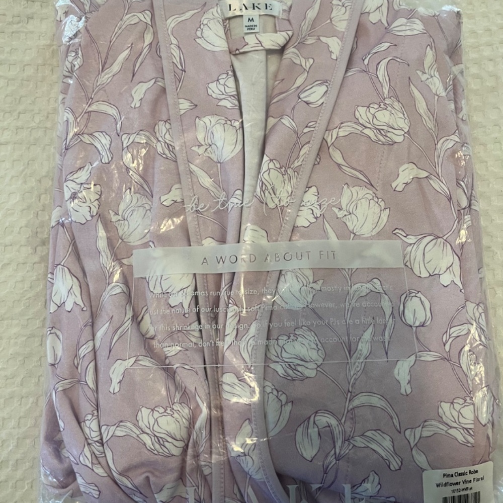 LAKE Pima Classic Robe - Picture 3 of 4